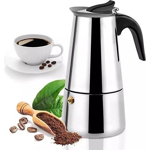 Imagem de Cafeteira Expresso Inox Tipo Italiana Para 9 Xicaras de Café