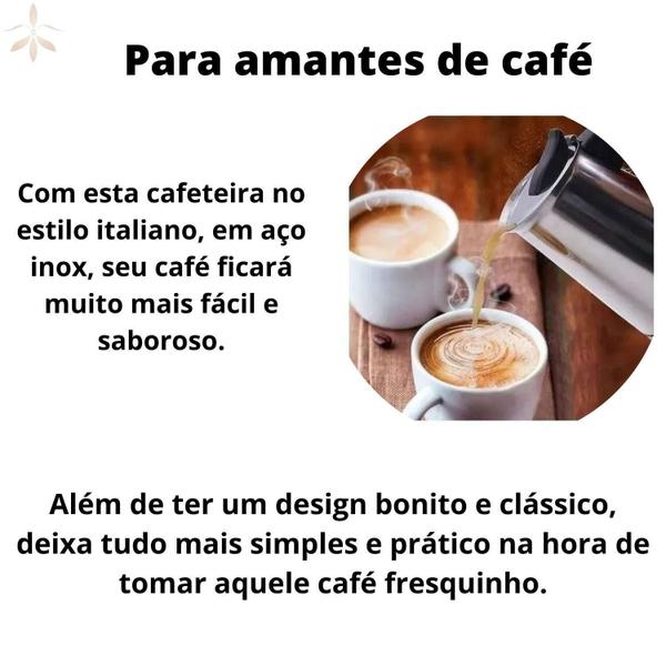 Imagem de Cafeteira Expresso Italiano 9 Xícaras Aço Inoxidável