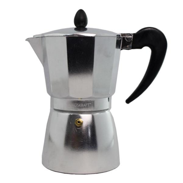 Cafeteira Expresso tipo Italiana 6 Xícaras Alumínio - Hauskraft Imagem de Cafeteira Expresso tipo Italiana 6 Xícaras Alumínio
