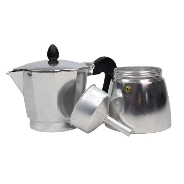 Cafeteira Expresso tipo Italiana 6 Xícaras Alumínio - Hauskraft Imagem de Cafeteira Expresso tipo Italiana 6 Xícaras Alumínio