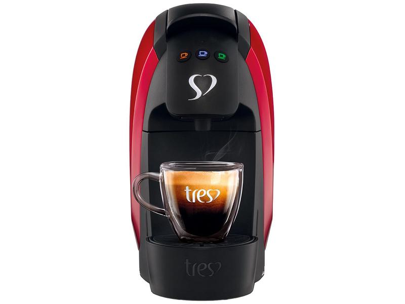 Cafeteira Expresso TRES Luna Vermelha Cafeteira Expresso TRES Luna Vermelha
