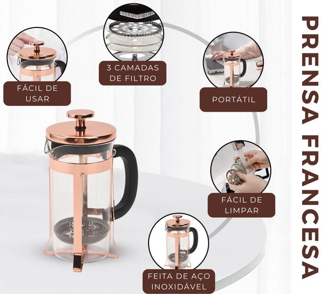 Imagem de Cafeteira Francesa Cremeira 600ml Leite Cremoso Capuccino