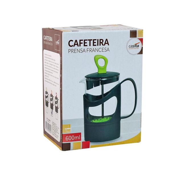 Imagem de Cafeteira francesa cremeira color de vidro 600 ml