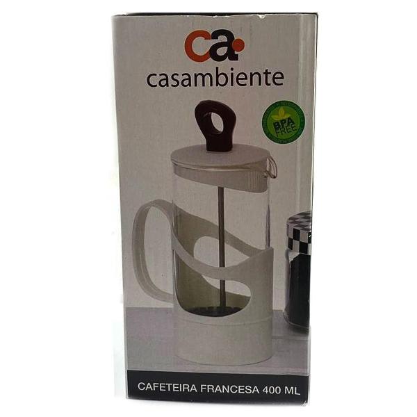 Imagem de Cafeteira Francesa Para Café 400 Ml Plástico 20 Cm Com Alça