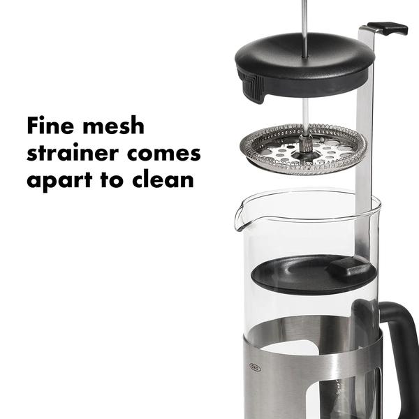 Imagem de Cafeteira French Press OXO Brew em aço inoxidável 950mL