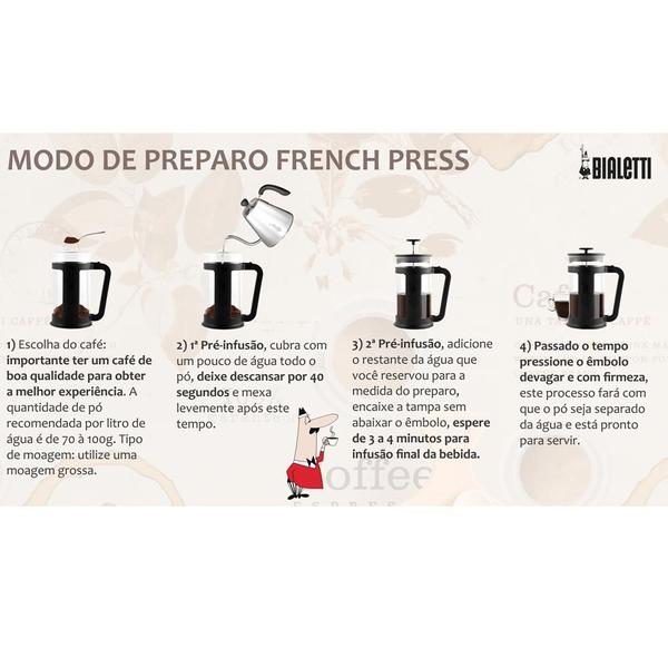 Imagem de Cafeteira French Press Smart Preta 350Ml - Bialetti