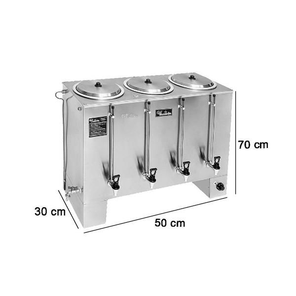 Imagem de Cafeteira Industrial 60 Litros Retangular 220V Monarcha