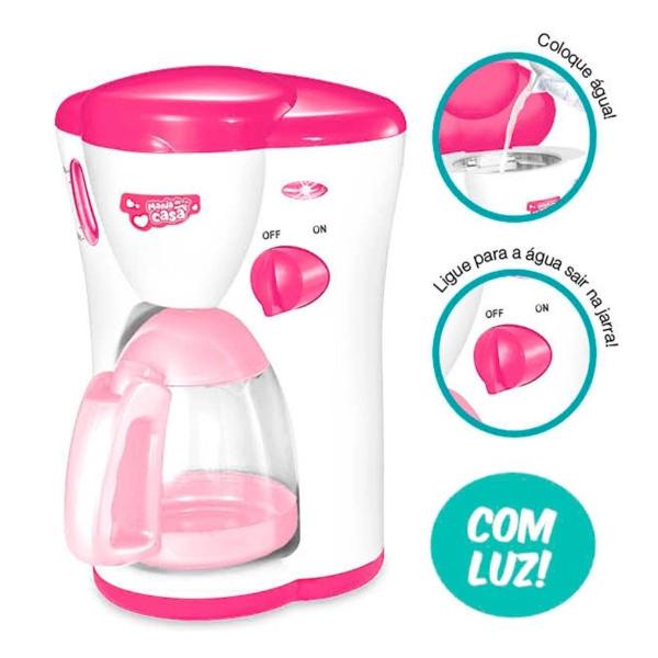 Imagem de Cafeteira Infantil DmToys 6671 Brinquedo Faz de Conta Menina