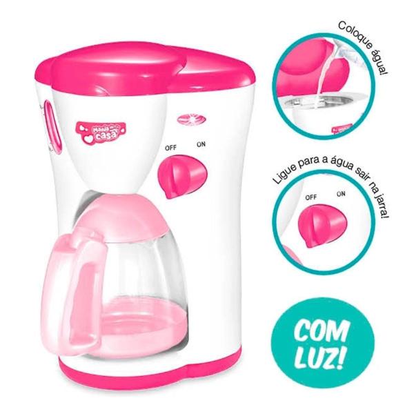 Cafeteira Infantil Expresso Brinquedo Menina Dm Toys 6671 Imagem de Cafeteira Infantil Expresso Brinquedo Menina Dm Toys 6671