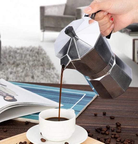 Imagem de cafeteira italiana 300ML 6 xicaras de aluminio cafe expresso