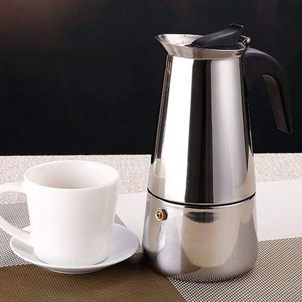 Imagem de Cafeteira Italiana 4 Xícaras ou 200ml Aço Inox CK6107- Clink