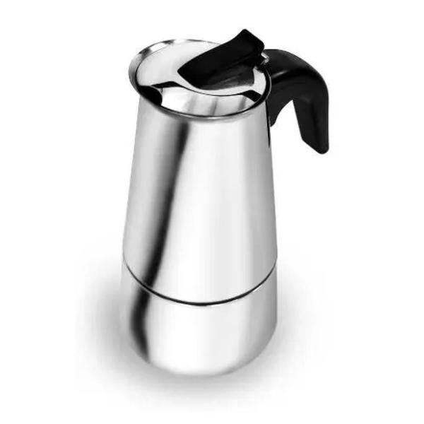 Imagem de Cafeteira Italiana, 6 Xícaras, Aço Inox, 300 Ml, Wincy