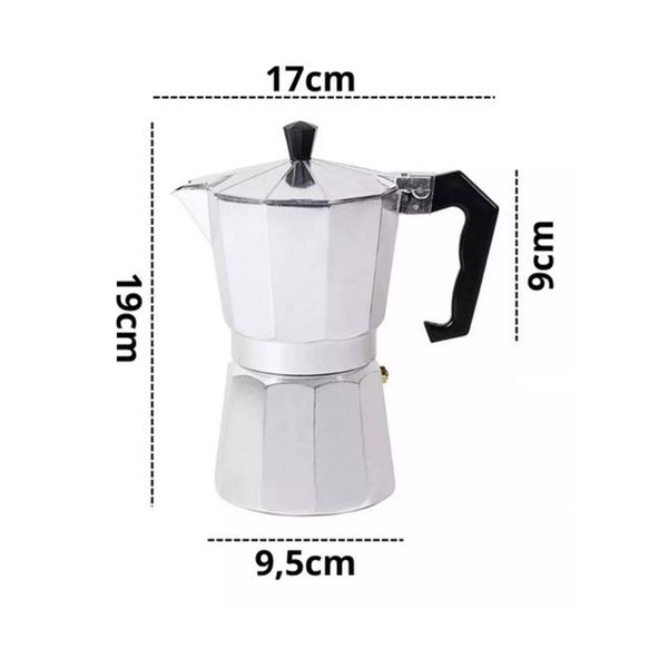 Cafeteira Italiana 6 Xícaras De Café Moka - GMB Imagem de Cafeteira Italiana 6 Xícaras De Café Moka