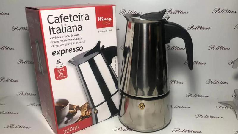 Imagem de Cafeteira Italiana  Aço Inox 300ml - Ekological