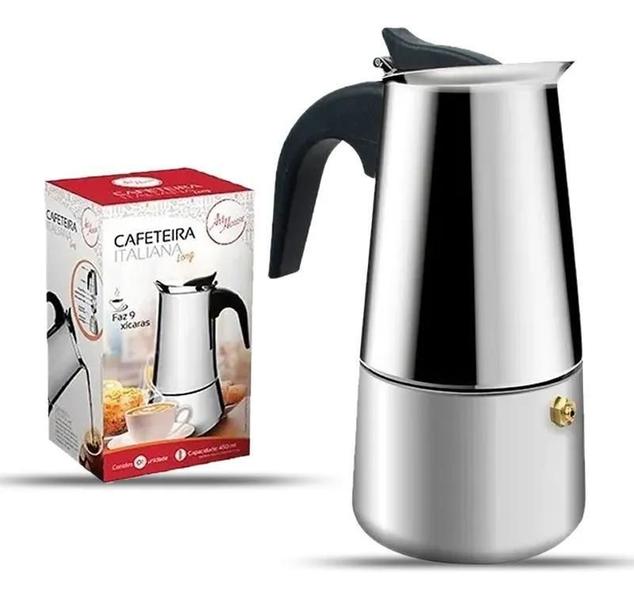 Imagem de Cafeteira Italiana Aço Inox 450Ml 9 Xicaras - Art House