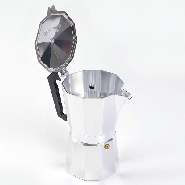 Imagem de Cafeteira Italiana Alumínio 9 Xícaras Moka 450ml - Soprano Cor Prata