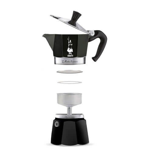 Imagem de Cafeteira Italiana Bialetti Moka Preta 6 Xícaras