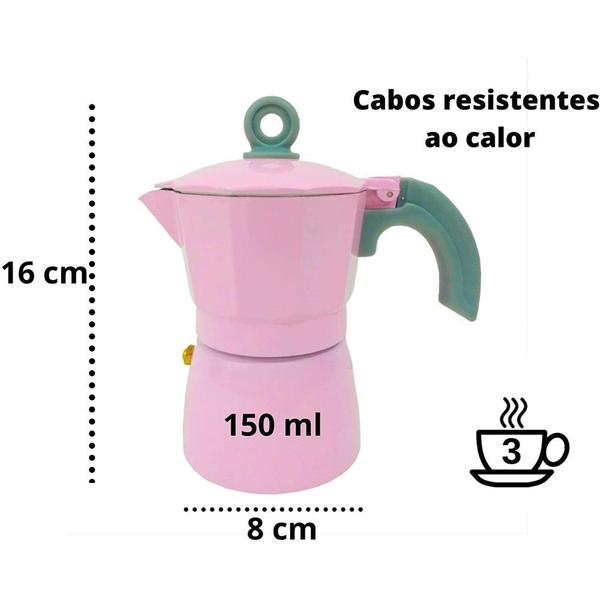 Imagem de Cafeteira Italiana Expresso de Alumínio 150ML-WINCY CASA