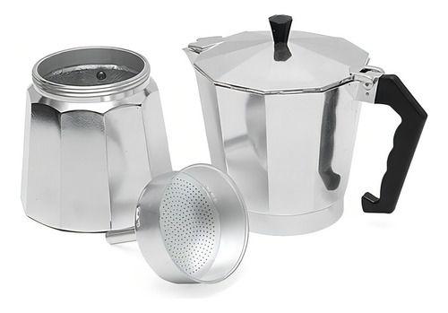 Imagem de Cafeteira Italiana Expresso  Faz 9 Xícaras Café Cinza Aluminio