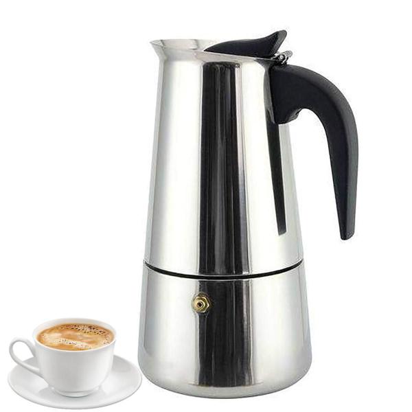 Imagem de Cafeteira Italiana Inox Expresso Manual 200Ml 4 Xícaras Café