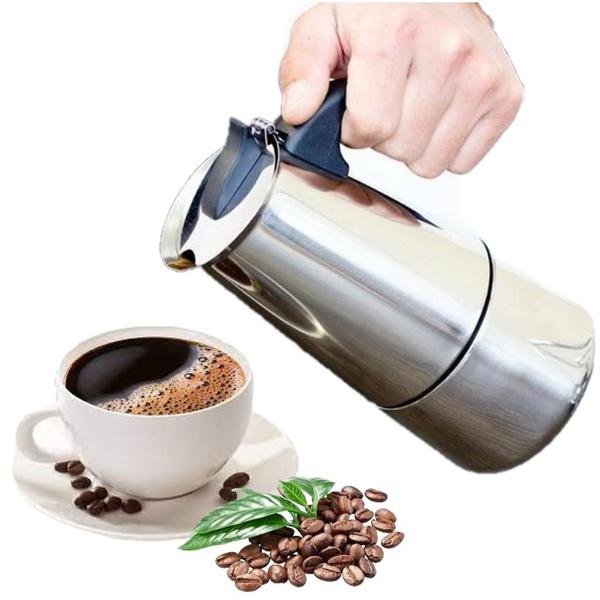 Imagem de Cafeteira Italiana Inox Expresso Manual 500ml 9 Xícaras Café