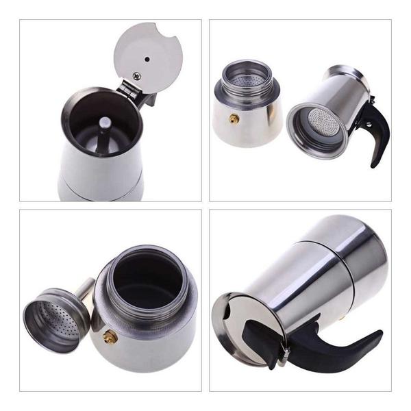 Caféteira Italiana Inox Premium para 6 xicaras - Wincy Imagem de Caféteira Italiana Inox Premium para 6 xicaras