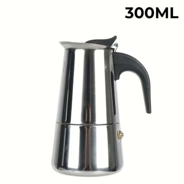 Imagem de  Cafeteira Italiana Luxo 6 Xícaras De Café Em Inox 300ml