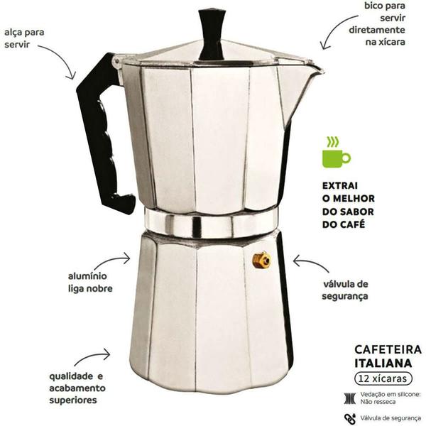 Imagem de Cafeteira Italiana Moka 9 xícaras Wincy Café Expresso em Casa