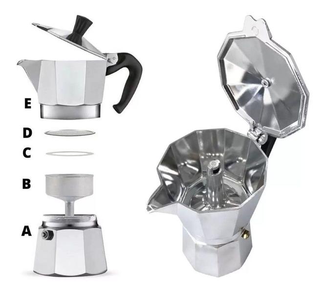 Imagem de Cafeteira Italiana Moka Alumínio  300ml Original