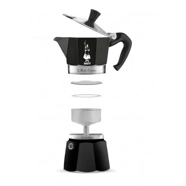 Imagem de Cafeteira Italiana Moka Espresso Preta - Bialetti