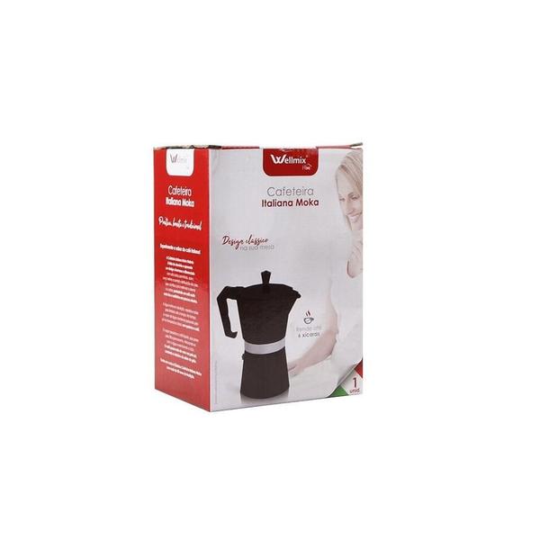 Imagem de Cafeteira Italiana Moka Preto - Wellmix