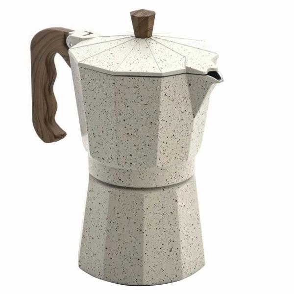 Imagem de Cafeteira Italiana Vanilla 6 Cafés Em Aluminio 300ml Marmol