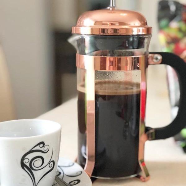 Imagem de Cafeteira Prensa Francesa 350ml  Rose Gold / Cobre