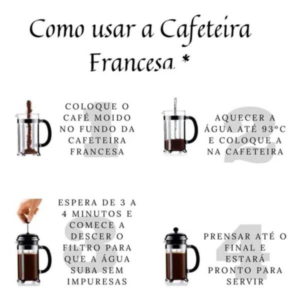 Imagem de Cafeteira Prensa Francesa 650ML Cremeira Manual Cantinho do Café