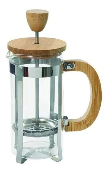 Imagem de Cafeteira Prensa Francesa Com Bambu Mimo Style Inox 350ml