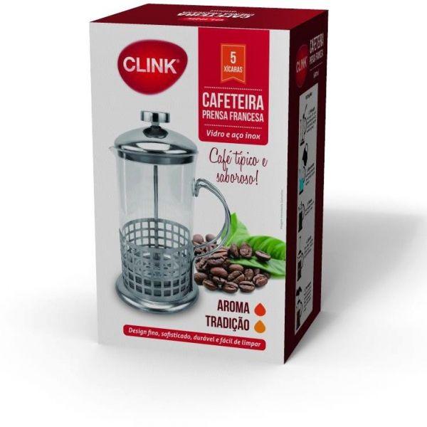 Imagem de Cafeteira Prensa Francesa De Vidro E Inox 600ml