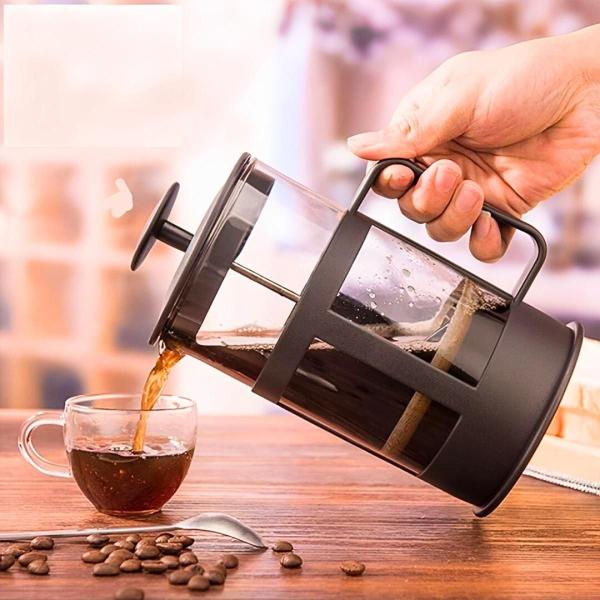 Imagem de Cafeteira Prensa Francesa De Vidro E Inox Para Café 600Ml