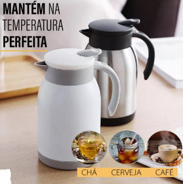 Imagem de Cafeteira Térmica Inoxidável Italiana Para Armazenamento de Qualquer Bebida