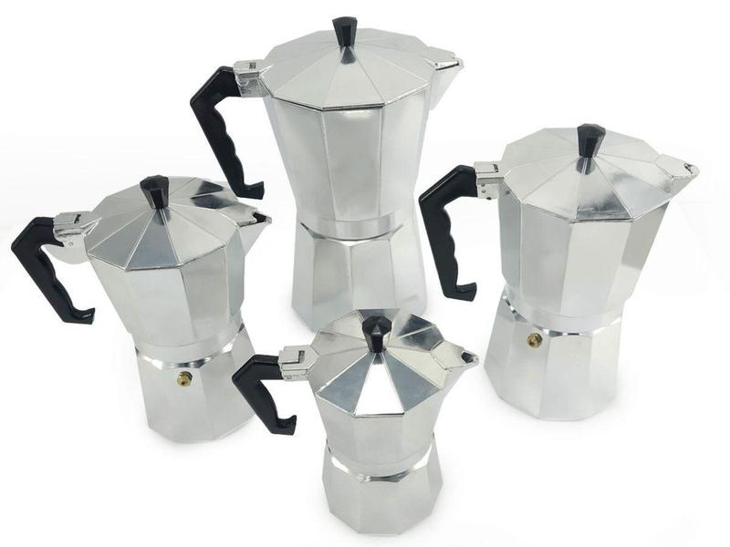 Imagem de Cafeteira Tipo Italiana Alumínio De 150 ml Para 3 Xicaras Uso Manual - SHOW HOUSE