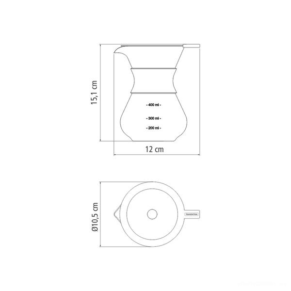 Imagem de Cafeteira Tramontina com Coador de Aço Inox 0,40 L