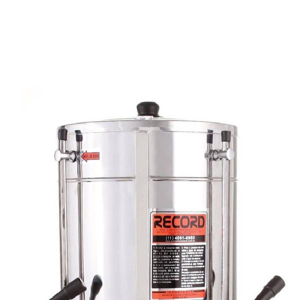 Cafeteiras Comercial Cilíndrica Inox 4 Litros Record 220V Imagem de Cafeteiras Comercial Cilíndrica Inox 4 Litros Record 220V