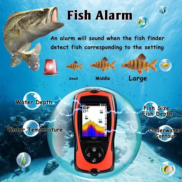 Imagem de Caiaque portátil portátil Fish Finder LUCKY com fio e sonar Sen