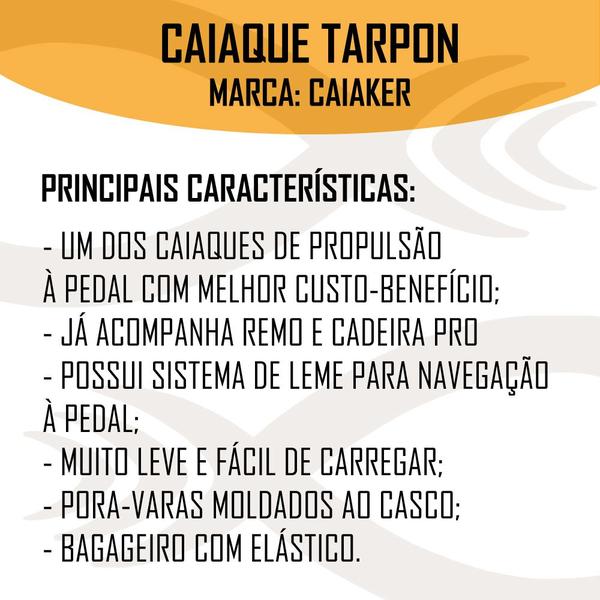 Imagem de Caiaque Tarpon - Cor Azul - Com Smart Pedal - Caiaker