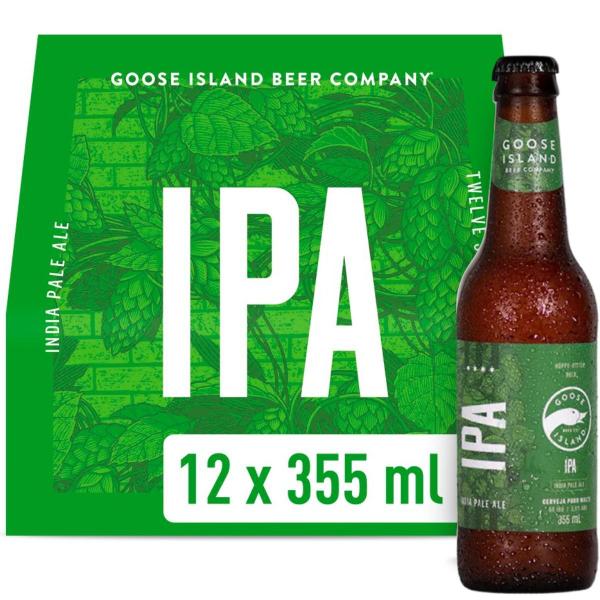 Imagem de Caixa 12 Cerveja Goose Island IPA Long Neck 355ml