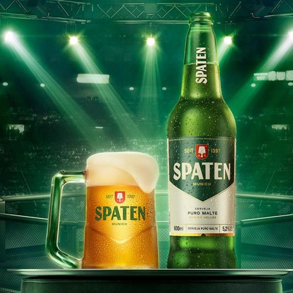 Imagem de Caixa 12 Cerveja Puro Malte Spaten Garrafa 600ml