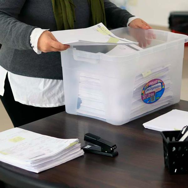 Imagem de Caixa 30l Grande Organizadoras Resistente Multiuso Grandes