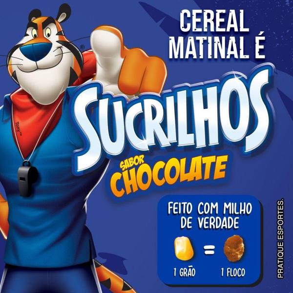 Imagem de Caixa 36 Unidades Cereal Matinal Sucrilhos Kelloggs com Flocos de Milho Sabor Chocolate 240g - Kit com 36x240g