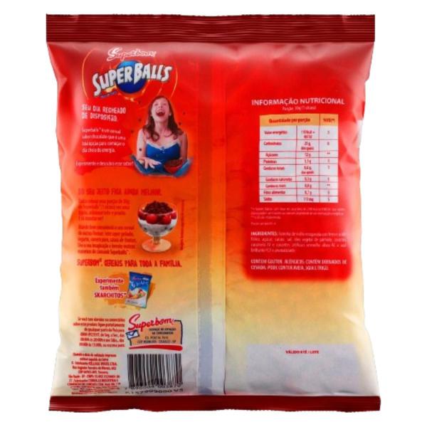 Caixa 42 Unidades Cereal Matinal Super Balls Superbom Chocolate - Pacote 200g - Kit com 42x200g - Kellogg's Imagem de Caixa 42 Unidades Cereal Matinal Super Balls Superbom Chocolate - Pacote 200g - Kit com 42x200g