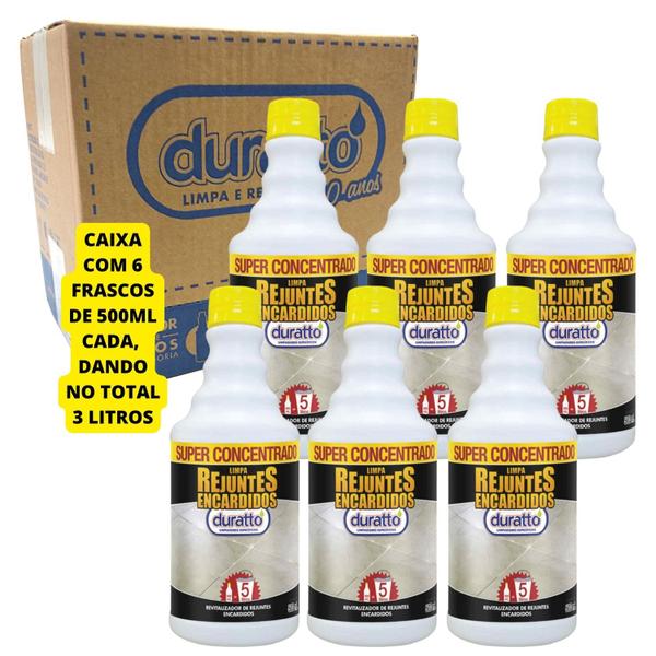 Imagem de CAIXA 6 LIMPA REJUNTES ENCARDIDOS DURATTO 500ml CADA