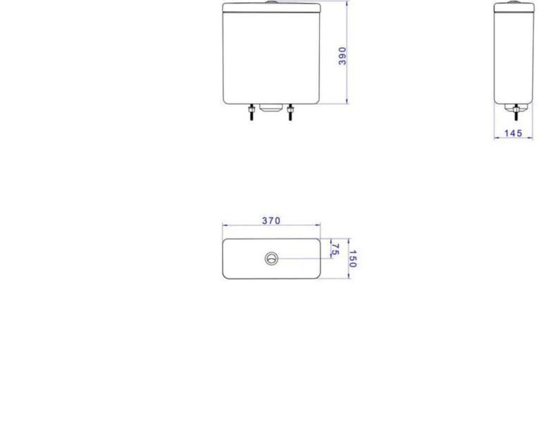 Caixa Acoplada para Bacia com Acionamento Duo Branca 3L e 6L Deca Imagem de Caixa Acoplada para Bacia com Acionamento Duo Branca 3L e 6L Deca